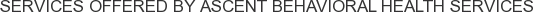About Ascent Behavioral Health Services