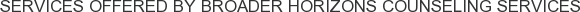 About Broader Horizons Counseling Services