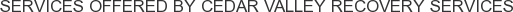 About Cedar Valley Recovery Services