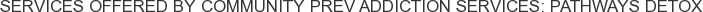About Community Prev Addiction Services: Pathways Detox