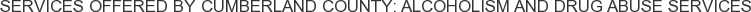 About Cumberland County: Alcoholism and Drug Abuse Services