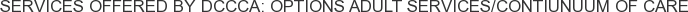 About DCCCA: Options Adult Services/Contiunuum of Care