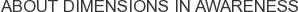 About Dimensions in Awareness