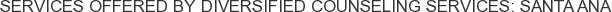 About Diversified Counseling Services: Santa Ana