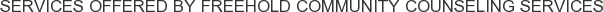 About Freehold Community Counseling Services