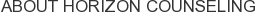 About Horizon Counseling