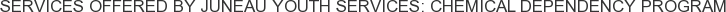 About Juneau Youth Services: Chemical Dependency Program