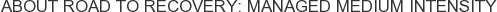 About Road To Recovery: Managed Medium Intensity