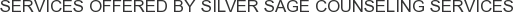 About Silver Sage Counseling Services