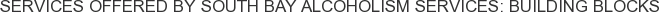 About South Bay Alcoholism Services: Building Blocks