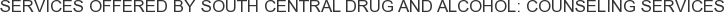 About South Central Drug and Alcohol: Counseling Services