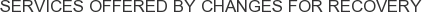 Services offered by Changes for Recovery