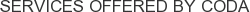 Services offered by CODA