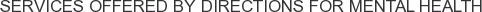 Services offered by Directions for Mental Health