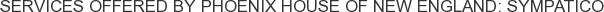 Services offered by Phoenix House of New England: Sympatico