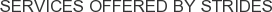 Services offered by Strides