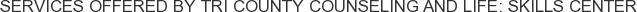 Services offered by Tri County Counseling and Life: Skills Center