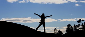 A person enjoying being clean and sober after drug rehab in Westwood, Massachusetts.